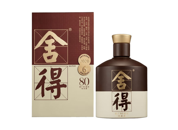 中山舍得酒回收品味·舍得（建厂80周年纪念版）