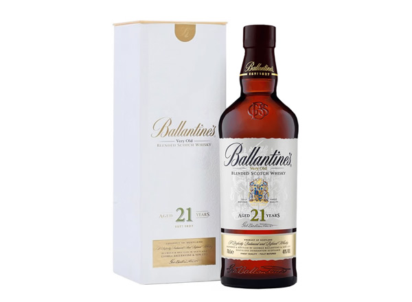 中山百龄坛威士忌回收百龄坛21年苏格兰威士忌40°Ballantine's进口洋酒700ml