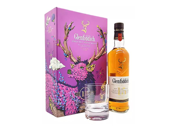 中山收购格兰菲迪15年威士忌福鹿礼盒装Glenfiddich苏格兰威士忌700ml上门回收