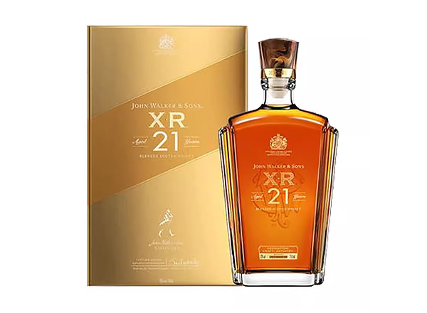 中山Johnnie Walker尊尼获加XR21年回收尊尼获加威士忌约翰走路洋酒750ml礼盒