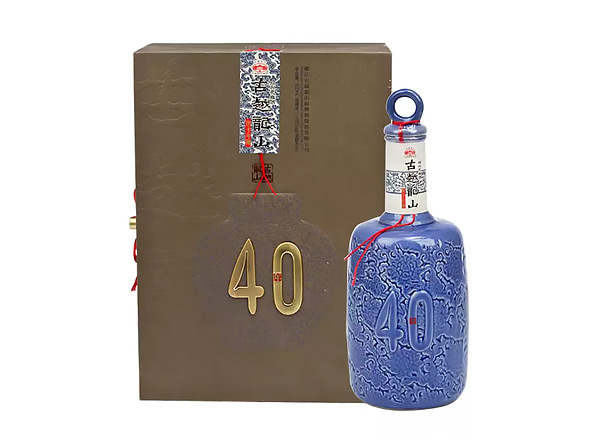 中山古越龙山40年黄酒回收古越龙山四十年陈酿花雕酒