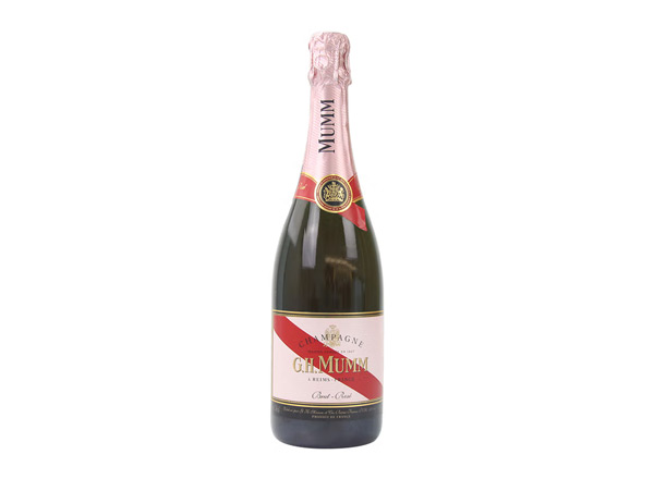 中山回收​玛姆红带香槟老款桃红玫瑰粉红玛姆香槟酒G.H. Mumm Brut Rose