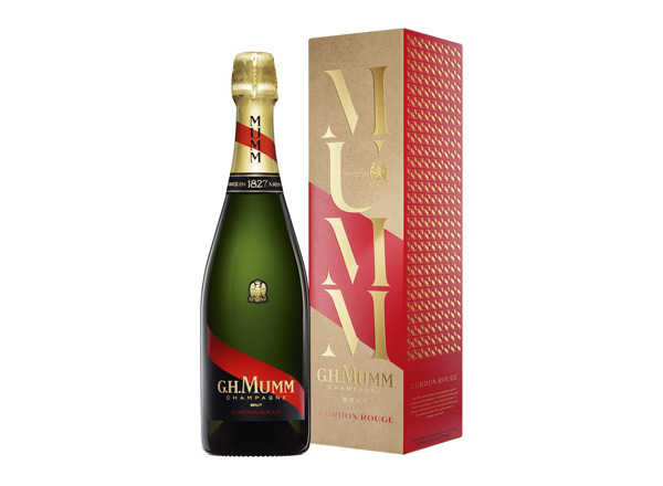 中山玛姆香槟回收风尚版玛姆红带香槟起泡酒G.H. Mumm Cordon Rouge Brut